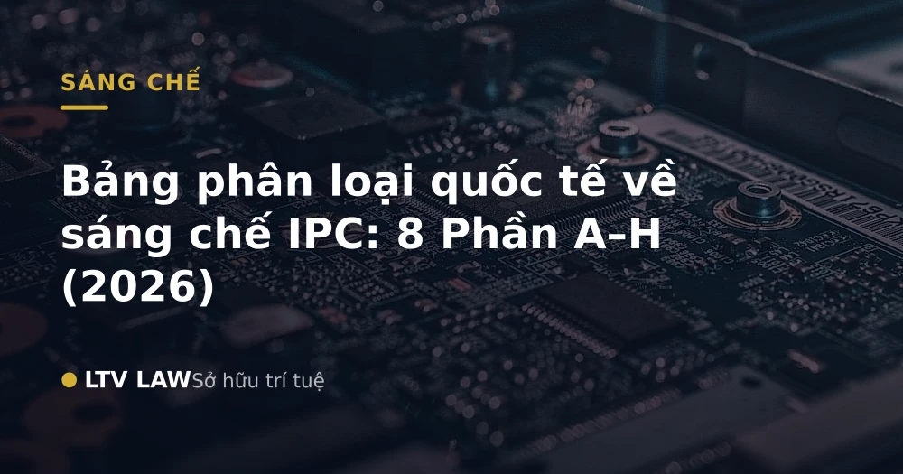 Bảng phân loại quốc tế về sáng chế IPC: 8 Phần A–H (2026)