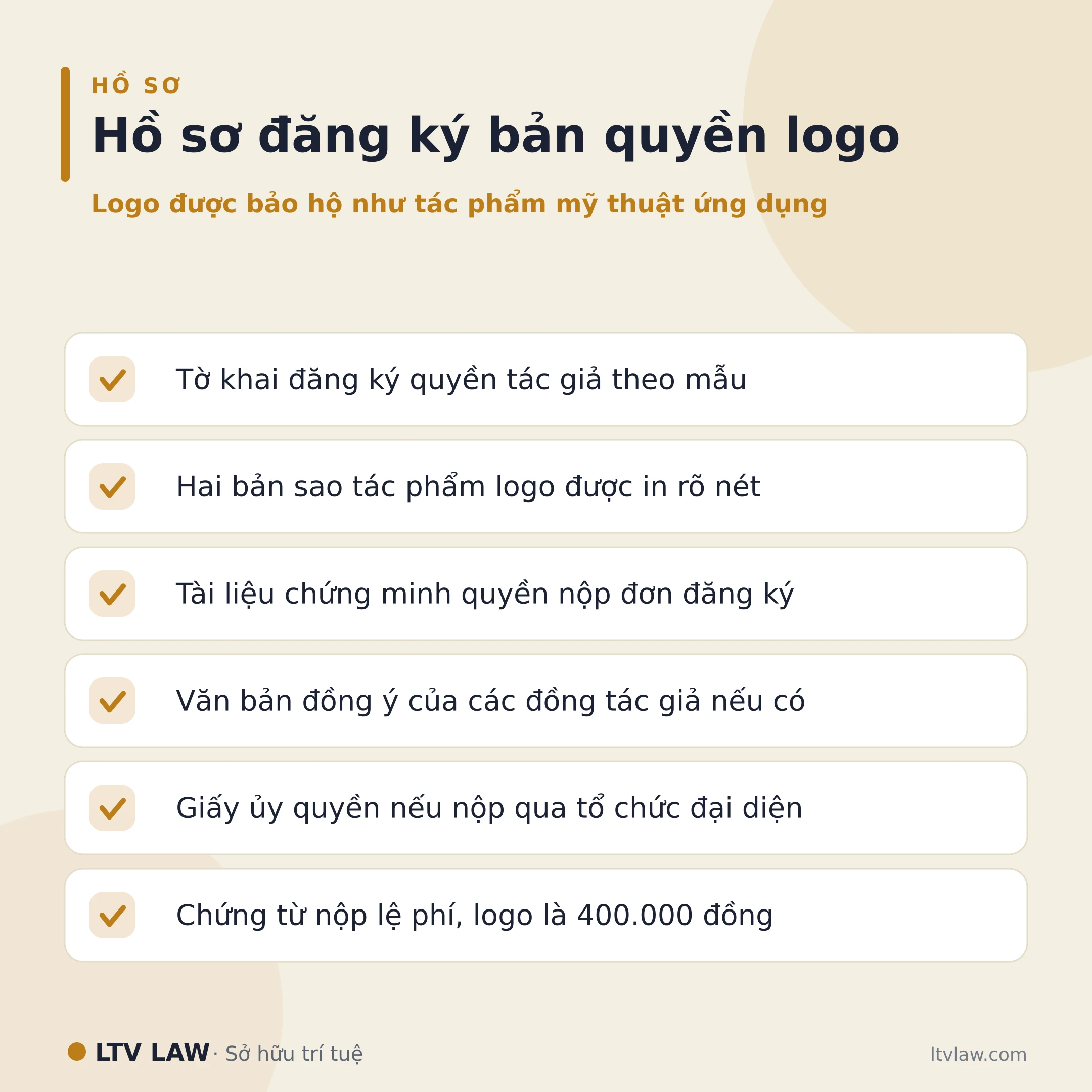 Hồ sơ đăng ký bản quyền logo
