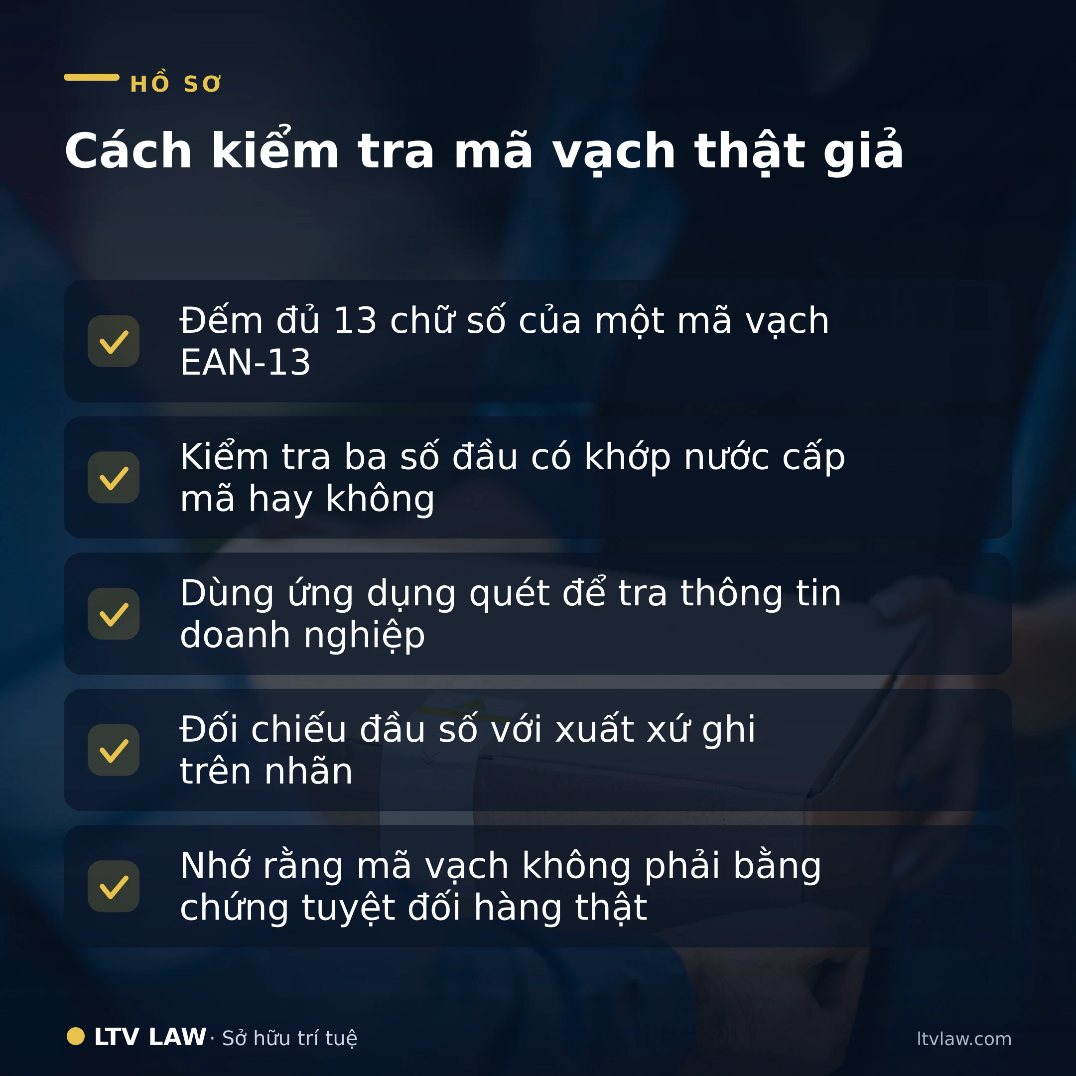 Cách kiểm tra mã vạch thật giả