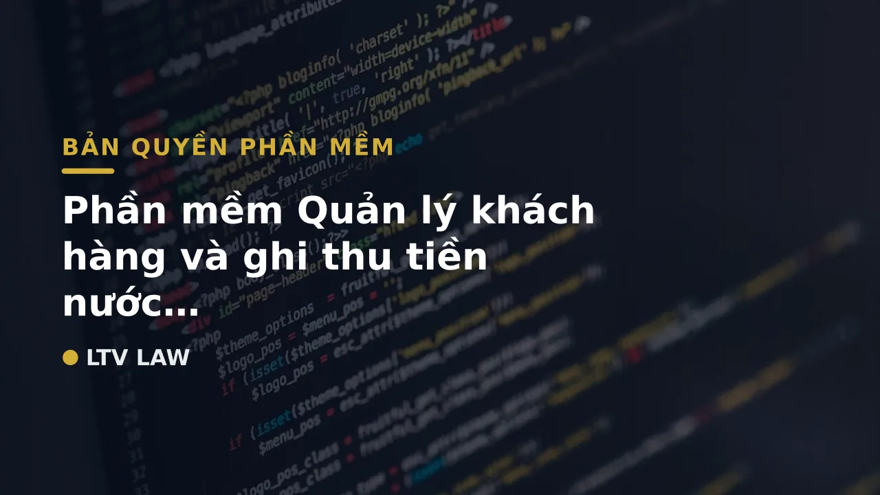 Phần mềm Quản lý khách hàng và ghi thu tiền nước – Iwater