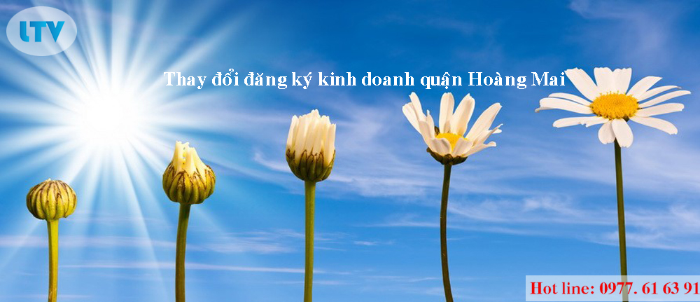 Thay đổi đăng ký kinh doanh quận Hoàng Mai