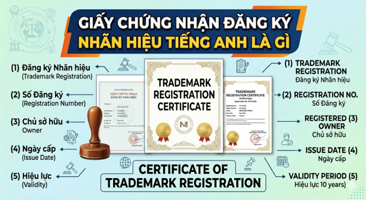 Giấy chứng nhận đăng ký nhãn hiệu tiếng Anh là gì? - Song ngữ Việt-Anh